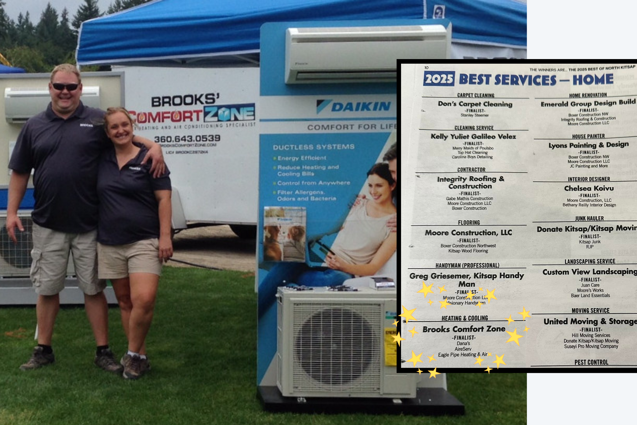 Brooks Comfort Zone VOTED Best Heating and Cooling in North Kitsap 2025